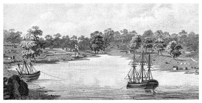 Sydney Cove, Nova Gales do Sul, Austrália, 1788, 1886 de Unbekannt