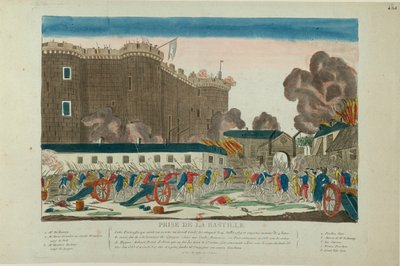 Tomada da Bastilha em 14 de julho de 1789, 1789. de Unbekannt