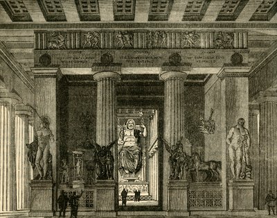 Templo de Olympia, restaurado, 1890. de Unbekannt