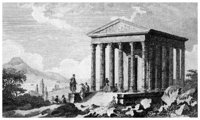 Templo de Augusto em Mylasa Milas, Turquia, século XIX de Unbekannt