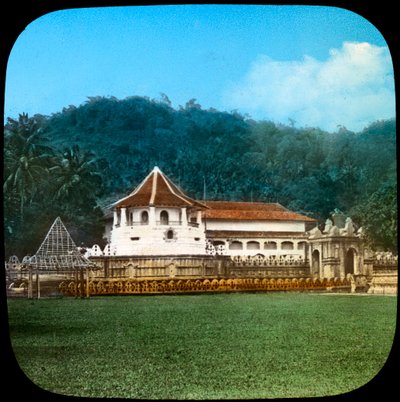 Templo do Dente Sagrado, Kandy, Ceilão, final do século XIX ou início do século XX de Unbekannt