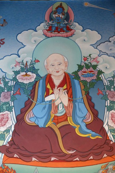 Templo dos Mil Budas Dashang Kagyu Ling congregação Pintor Monge orante, La Boulaye, França de Unbekannt