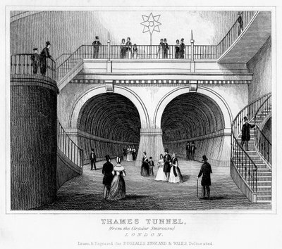 Thames Tunnel, Londres, século XIX de Unbekannt