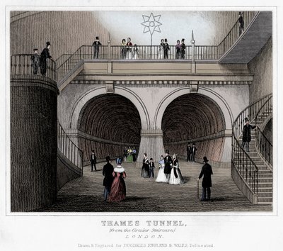 Thames Tunnel, Londres, século XIX de Unbekannt