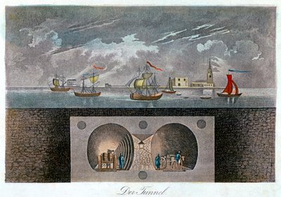 Túnel do Tamisa, c1830 de Unbekannt