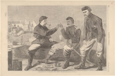 Dia de Ação de Graças no Exército - Após o jantar: The Wish-Bone Harpers Weekly, V ..., 3 de dezembro de 1864. de Unbekannt