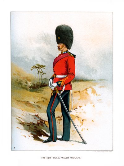 23º Fusileiro Real de Gales, c1890 de Unbekannt