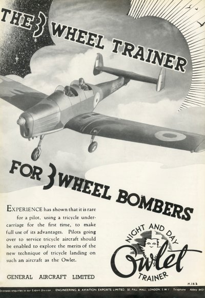 O treinador de 3 rodas para bombardeiros de 3 rodas, 1941. de Unbekannt