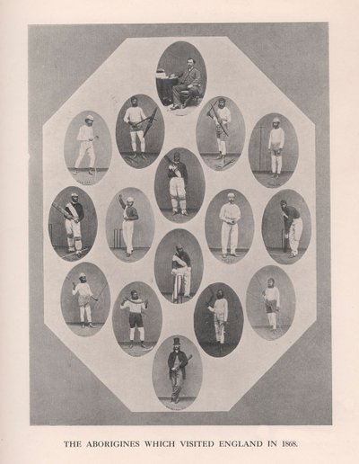 Os aborígines que visitaram a Inglaterra em 1868, 1912. de Unbekannt