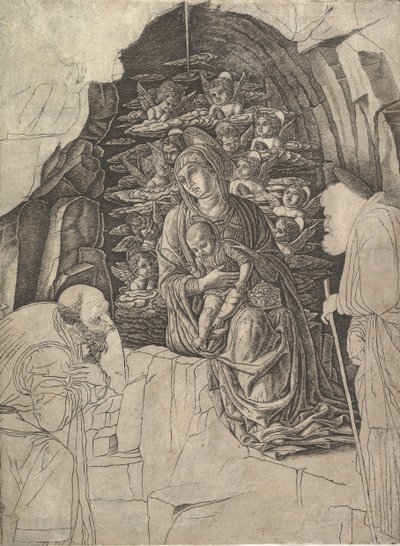 A Adoração dos Magos, c. 1475-80. de Unbekannt