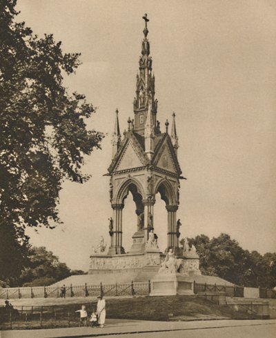 O Albert Memorial desafia o clima e as críticas, c1935. de Unbekannt