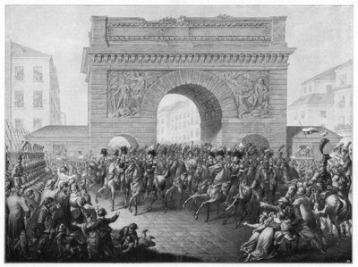 Os Aliados entram em Paris, 31 de março de 1814 1900 de Unbekannt