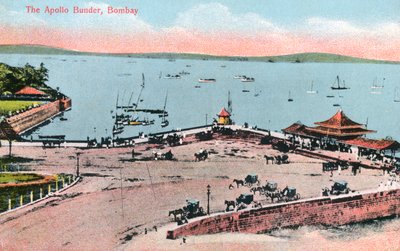 O Apollo Bunder, Bombaim, Índia, início do século XX de Unbekannt