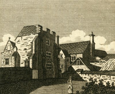 O grande salão do palácio dos arcebispos, em Canterbury, c1786. de Unbekannt