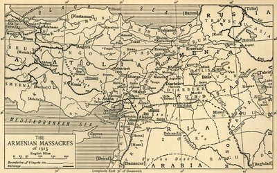 Os massacres armênios de 1915, Primeira Guerra Mundial, c1920. de Unbekannt