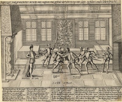 O Assassinato do Duque de Guise, 1588 de Unbekannt
