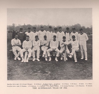 A equipe australiana de críquete de 1912 de Unbekannt