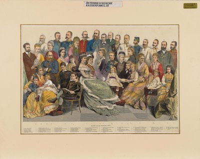 A Família Imperial Austríaca, 1879. de Unbekannt