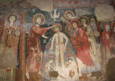 O Batismo de Cristo, cerca de 950. de Unbekannt