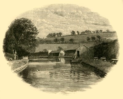 O local de banho, 1898. de Unbekannt
