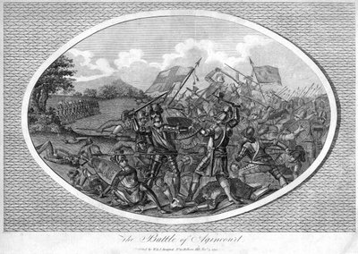 A Batalha de Agincourt, 1415, 1792 de Unbekannt