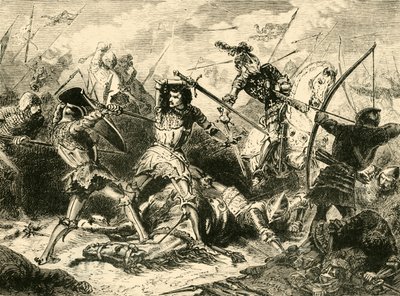 A Batalha de Agincourt, 1415, 1890. de Unbekannt