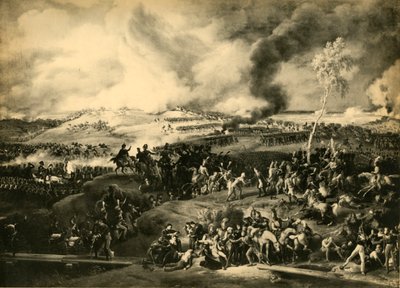 A Batalha de Borodino, 7 de setembro de 1812, 1921. de Unbekannt