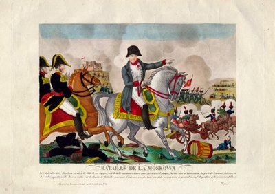 A Batalha de Borodino em 26 de agosto de 1812, ca 1812 de Unbekannt