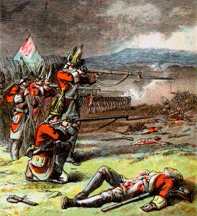 A Batalha de Culloden, 1746, c1850s de Unbekannt