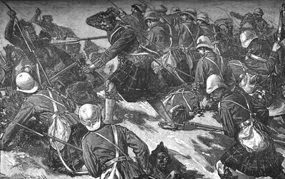 A Batalha de El Teb, c1881-85 de Unbekannt