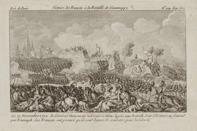 A Batalha de Jemappes, 1792. de Unbekannt