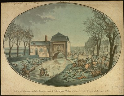 A Batalha de Jemappes, c. 1793. de Unbekannt