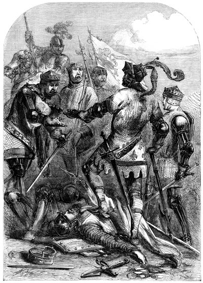 A Batalha de Poictiers, 19 de setembro de 1356 de Unbekannt