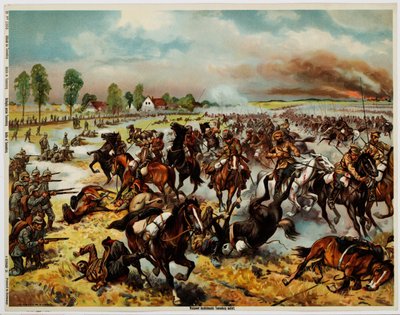 A Batalha de Tannenberg, agosto de 1914 de Unbekannt