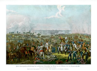 A Batalha das Nações em Leipzig, Alemanha, 18 de outubro de 1813 1900 de Unbekannt