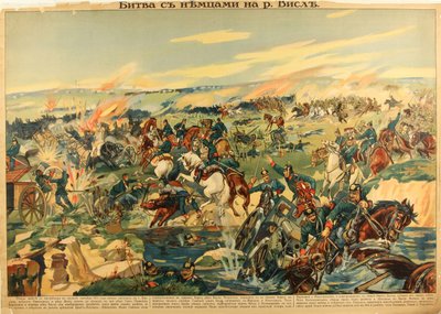 A Batalha do Rio Vístula, 1915 de Unbekannt