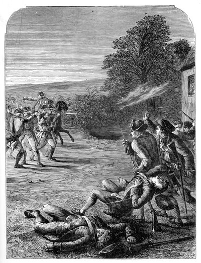 As batalhas de Lexington e Concord, 19 de abril de 1775, 1872 de Unbekannt