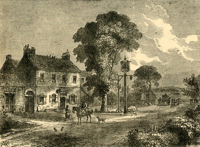 O Bell Inn, Kilburn, 1750, c1876. de Unbekannt