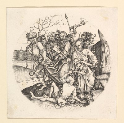 A traição de Cristo copia em roundel, ca. 1435-1491. de Unbekannt