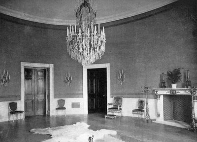 O Quarto Azul na Casa Branca, Washington DC, EUA, 1908 de Unbekannt