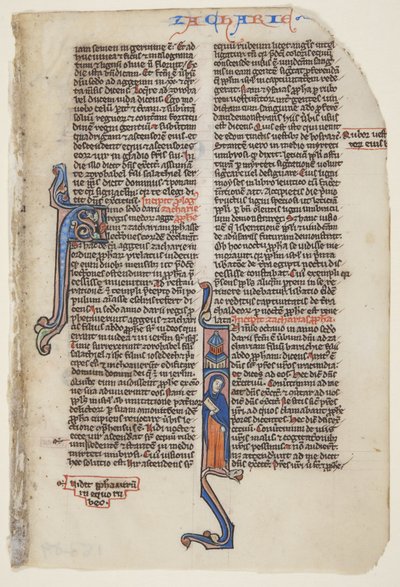 O Livro de Zacarias (tinta sobre velino) de Unbekannt