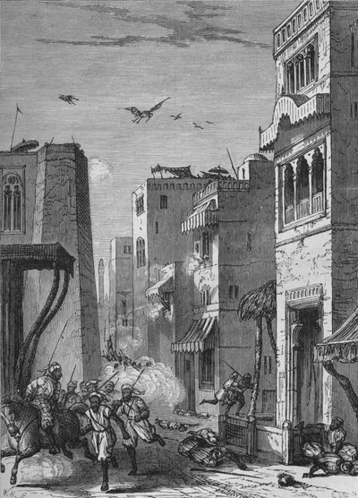As tropas britânicas que entram em Moultan, c1880 de Unbekannt