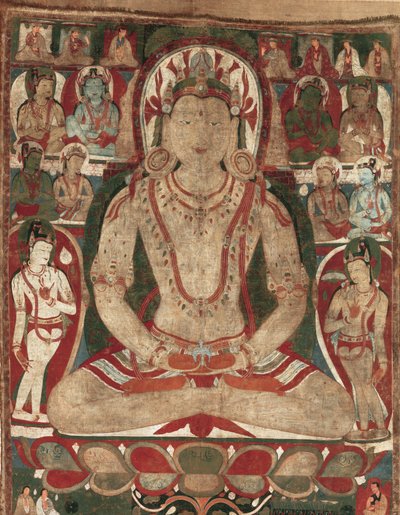 O Buda Amitayus Frequentado por Bodhisattvas, 11 ou início do século 12. de Unbekannt