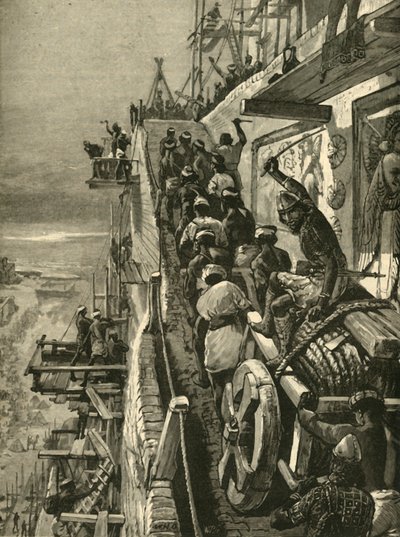 O edifício de Babel, 1890. de Unbekannt