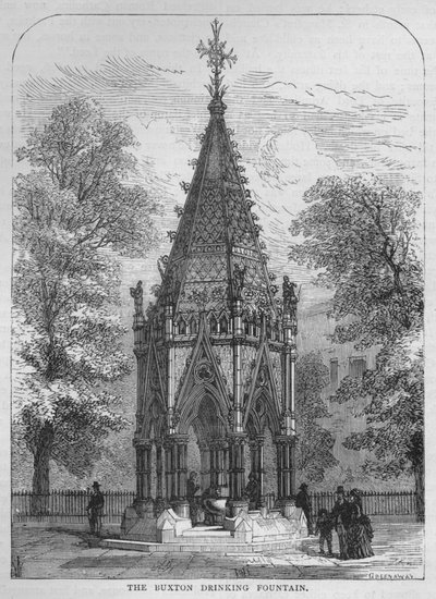 A fonte bebendo de Buxton, Westminster, Londres, c1870 1878 de Unbekannt