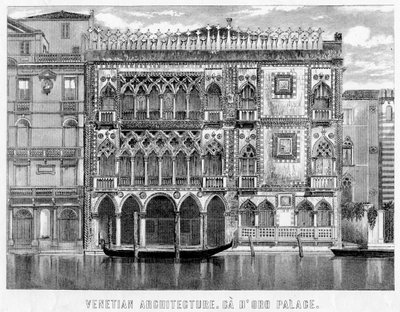 O Ca dro, Veneza, Itália, século c19 de Unbekannt