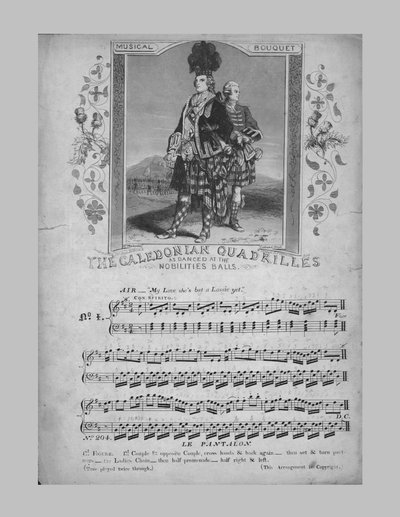 The Quadred Caledonian, partituras, c1870. de Unbekannt