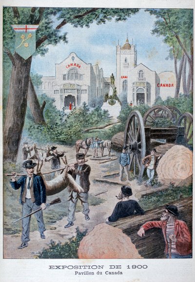 O pavilhão canadense na Exposição Universal de 1900, Paris, 1900 de Unbekannt