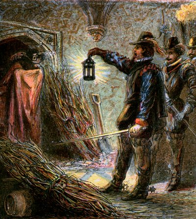 A captura de Guy Fawkes, 1605, c1850 de Unbekannt