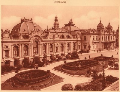 O cassino, Monte Carlo, 1930. de Unbekannt